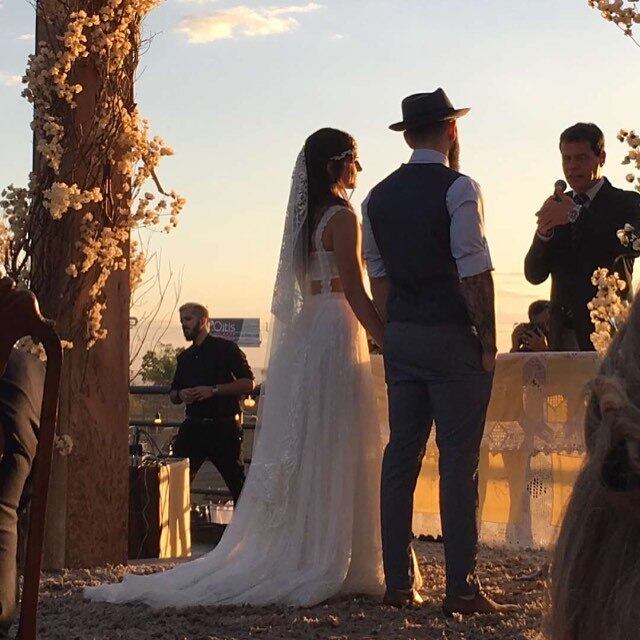 O casamento aconteceu na fazenda do cantor em Goiás