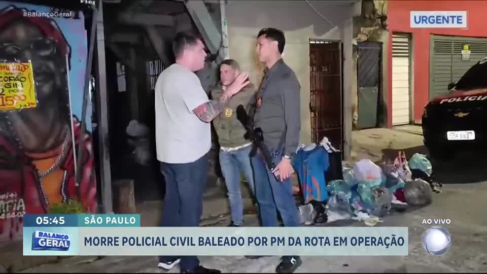 Morre policial civil baleado por PM durante operação na zona sul de São Paulo