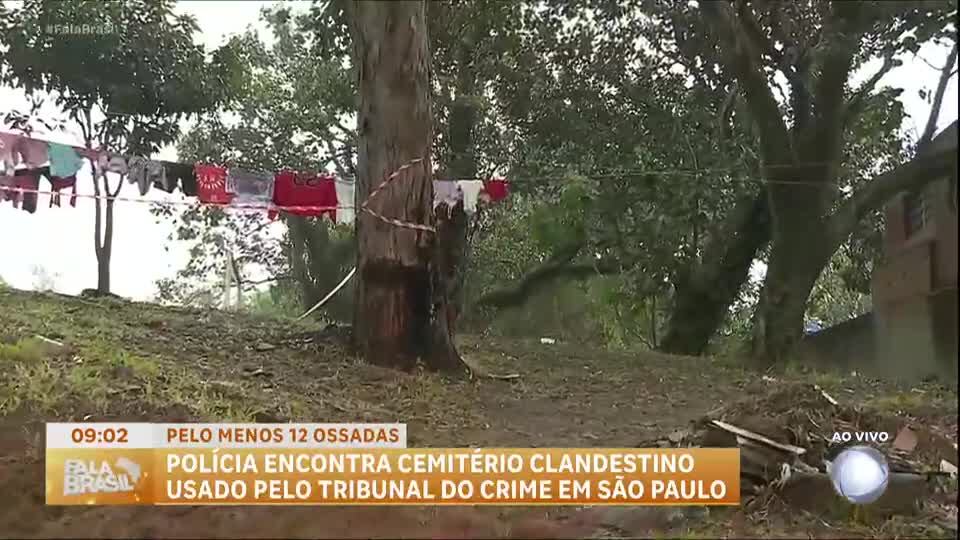 Cemitério clandestino ligado a facção criminosa é descoberto em SP