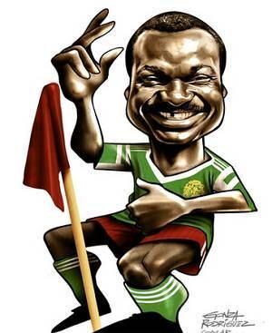 Roger Milla é o principal nome da história do futebol de Camarões e esteve em três Mundiais (1982, 1990 e 1994)