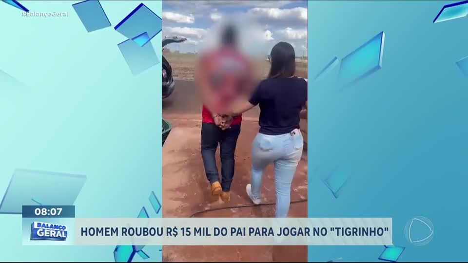 Homem é preso após furtar R$ 15 mil do pai para apostar no 'tigrinho'
