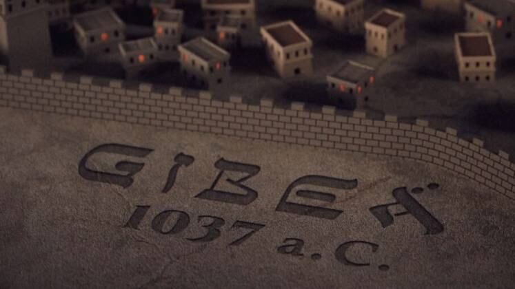 Gibeá ganha destaque na abertura de Reis - A Ingratidão, já que os israelitas e os filisteus tiveram diversos embates para conquistar essas terras ao longo da temporada. A cidade ainda é palco de disputas entre os dois povos em A Rejeição. Ali morava Saul e é onde ficava o acampamento militar de Israel

