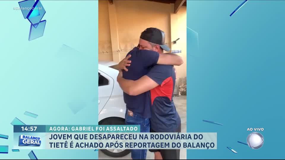 Jovem que desapareceu na Rodoviária do Tietê é encontrado após reportagem do Balanço Geral
