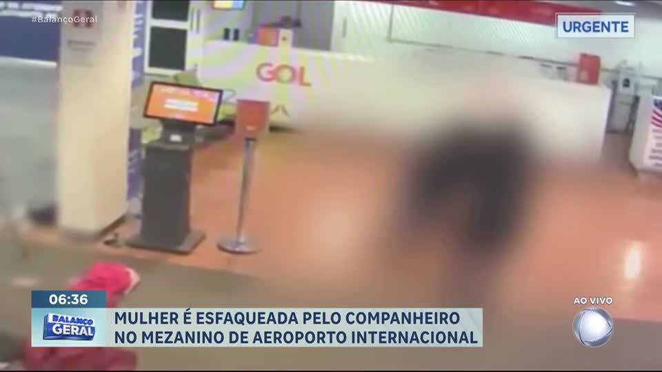 Mulher é esfaqueada pelo companheiro no mezanino do aeroporto de Brasília