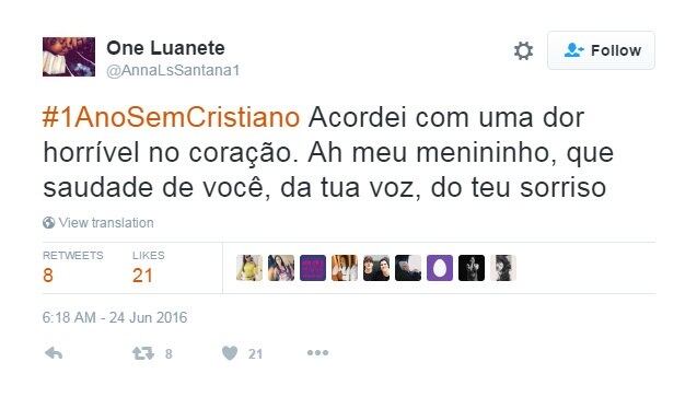 O cantor tinha 29 anos, e Allana, 19