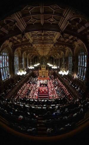 Vista do Parlamento britânico