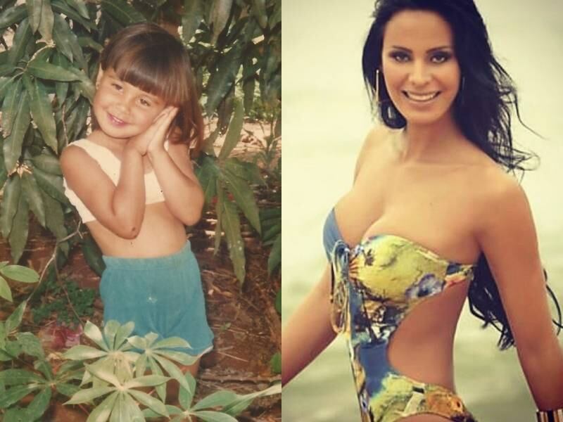 Lorena Bueri já gostava de usar roupas ousadas. A pose meiga mudou com o tempo