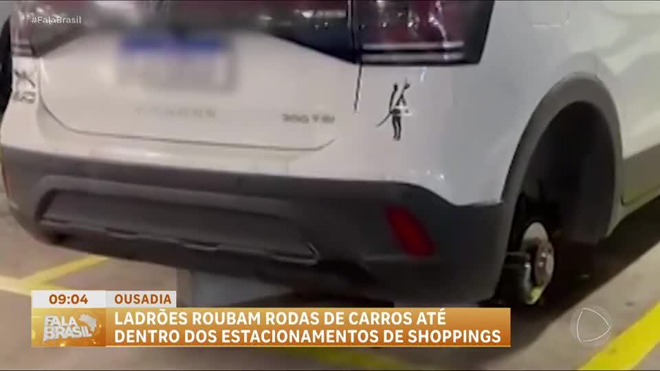 Casos de furtos de rodas de carro deixam motoristas em estado de alerta