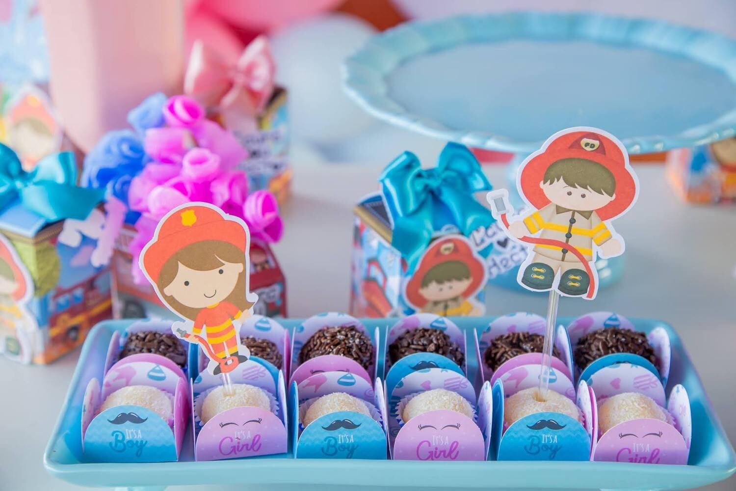 Chá revelação no Aeroporto de Brasília