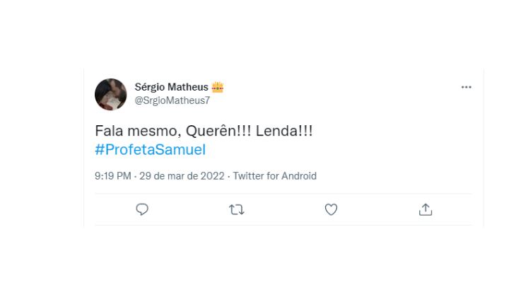 Já a atitude de Querén com Hofni movimentou a internet! Os fãs aprovaram o confronto da moça sobre as traições do marido