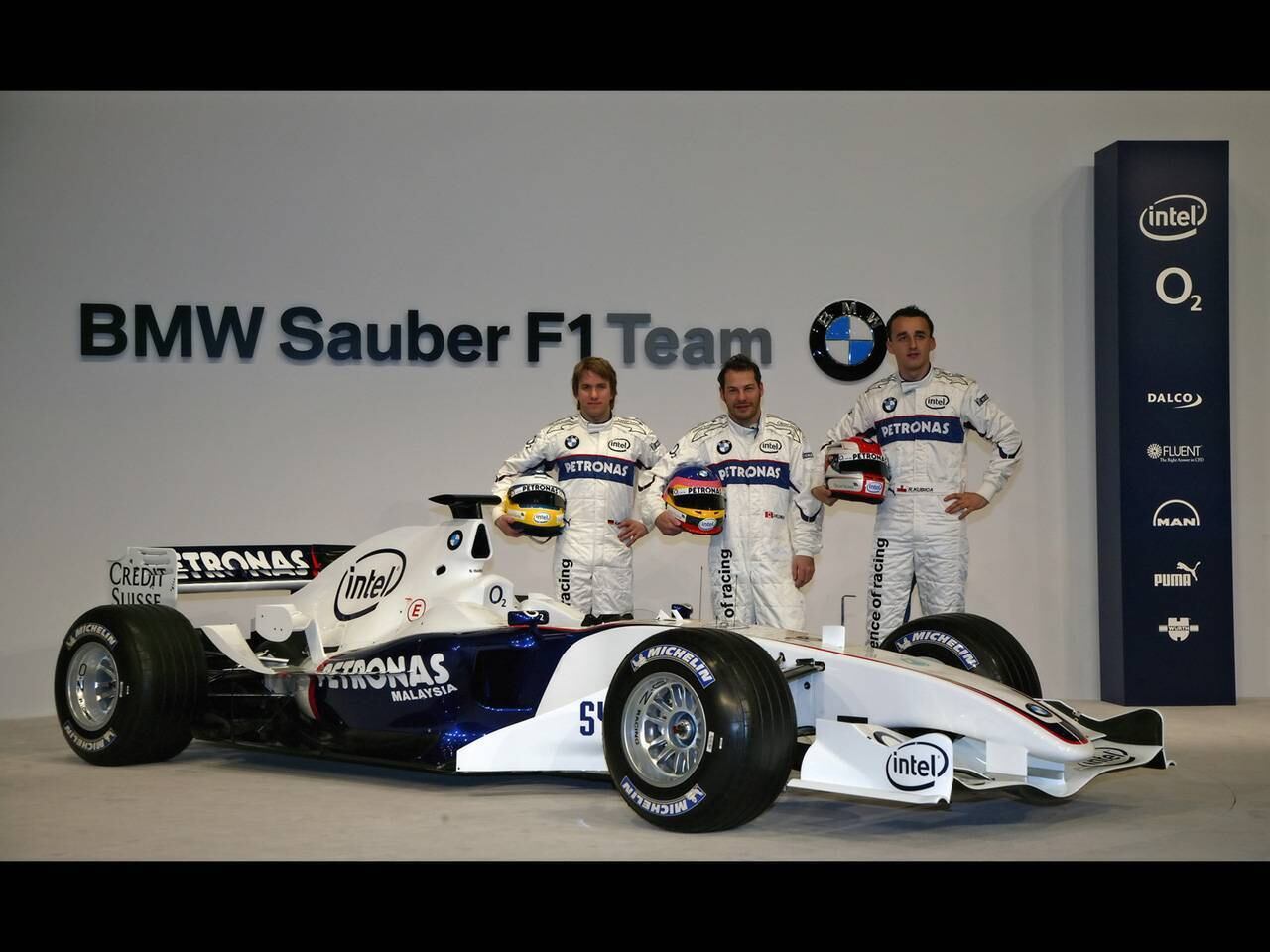 A BMW tinha o alemão Nick Heidfeld e o jovem polonês Robert Kubica, em seus primeiros passos na Fórmula 1.