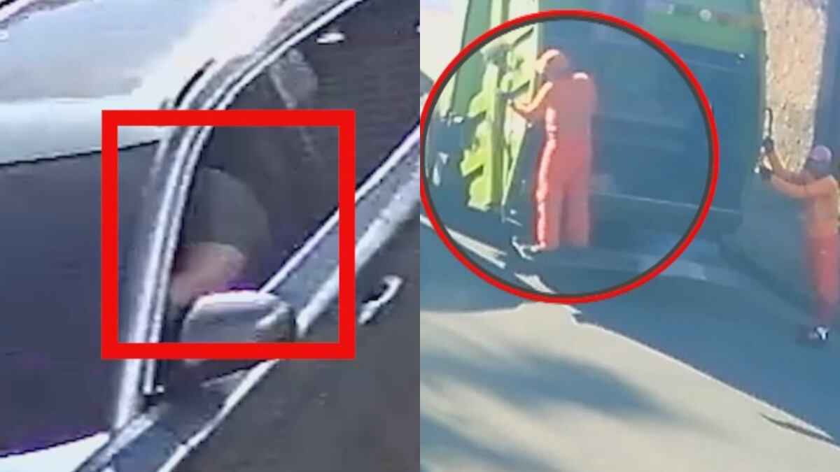 Imagens exclusivas mostram últimos momentos de gari morto e carro de suspeito no local do crime