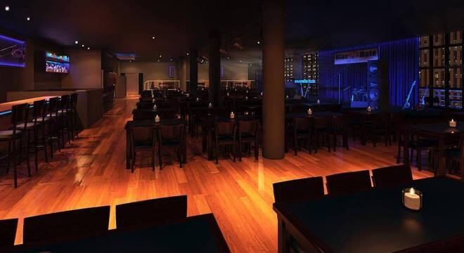 Foto do projeto do interior do Blue Note SP
