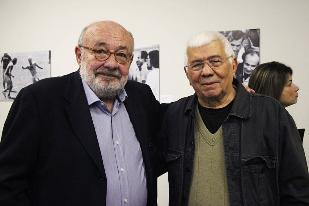 Ricardo Kotscho ao lado de Audálio Dantas