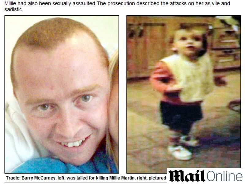 A pequena sofreu diversos ferimentos
fatais. Sete costelas estavam quebradas. Uma perfuração no abdômen também foi
constatada. Ela morreu um dia depois de dar entrada no hospital, nos braços de
seu agressor