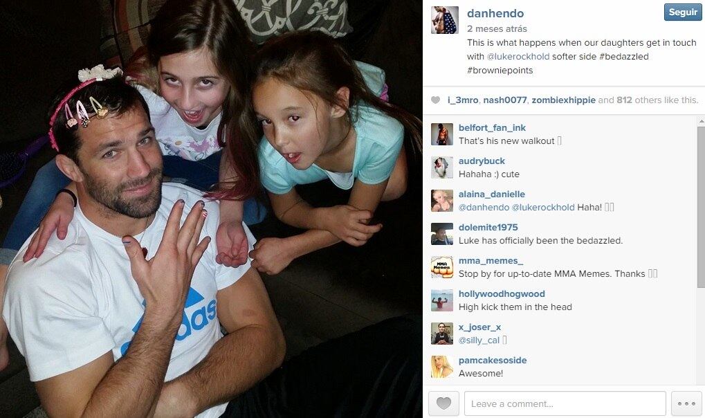 As culpadas pelo look de Rockhold, as filhas de Dan Henderson
