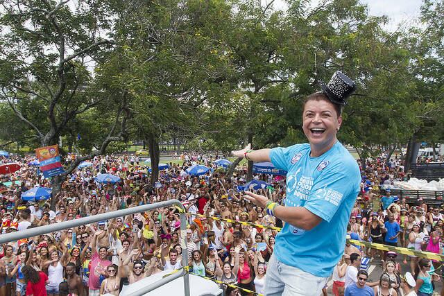 David Brazil, rei de bateria da Grande Rio, também participou do desfile do Bangalafumenga