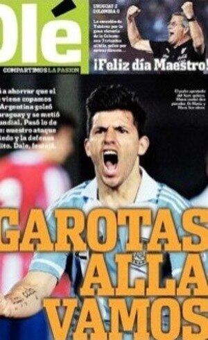 Jornal estampou na capa a frase "Garotas, aí vamos nós"
