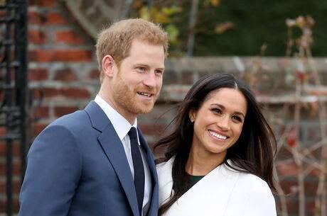 O príncipe Harry e sua noive, Meghan Markle