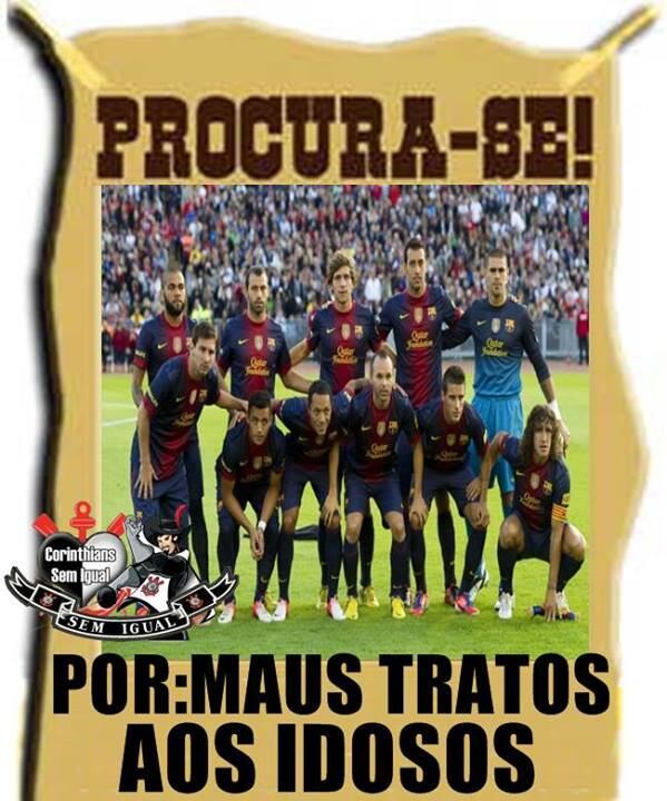 Para fazer piada com os jogadores mais velhos do Santos, os internautas chamam eles de idosos