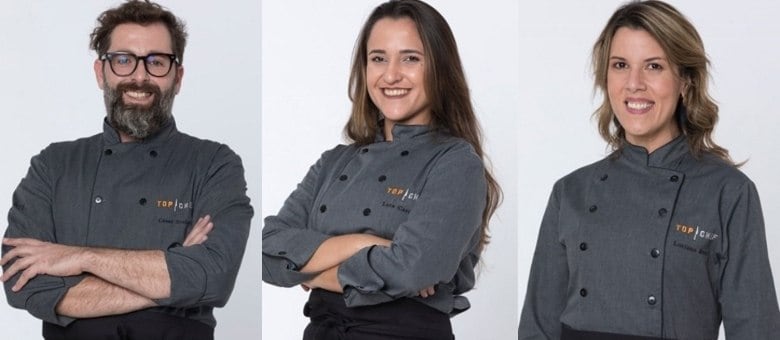 Os três chefs lutam pelo prêmio de R$ 300 mil e pelo título de Top Chef!
