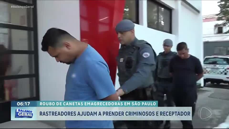 Rastreadores em canetas emagrecedoras ajudam polícia a prender ladrões e receptador em São Paulo