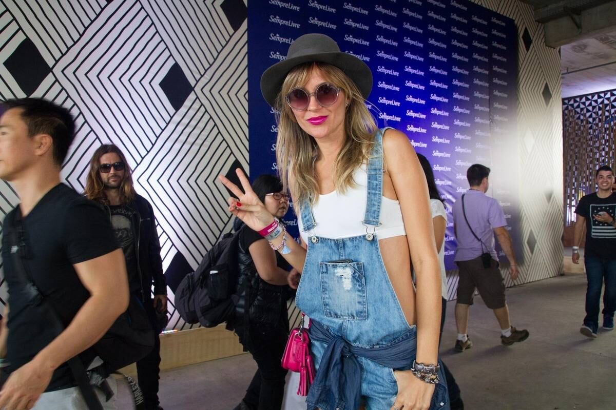 Ellen Jabour também chegou cheia de estilo