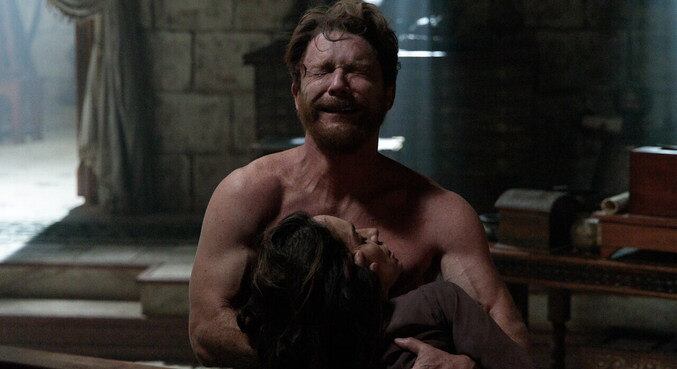 Mical morreu enquanto dormia ao lado do marido, Davi (Petrônio Gontijo), na série