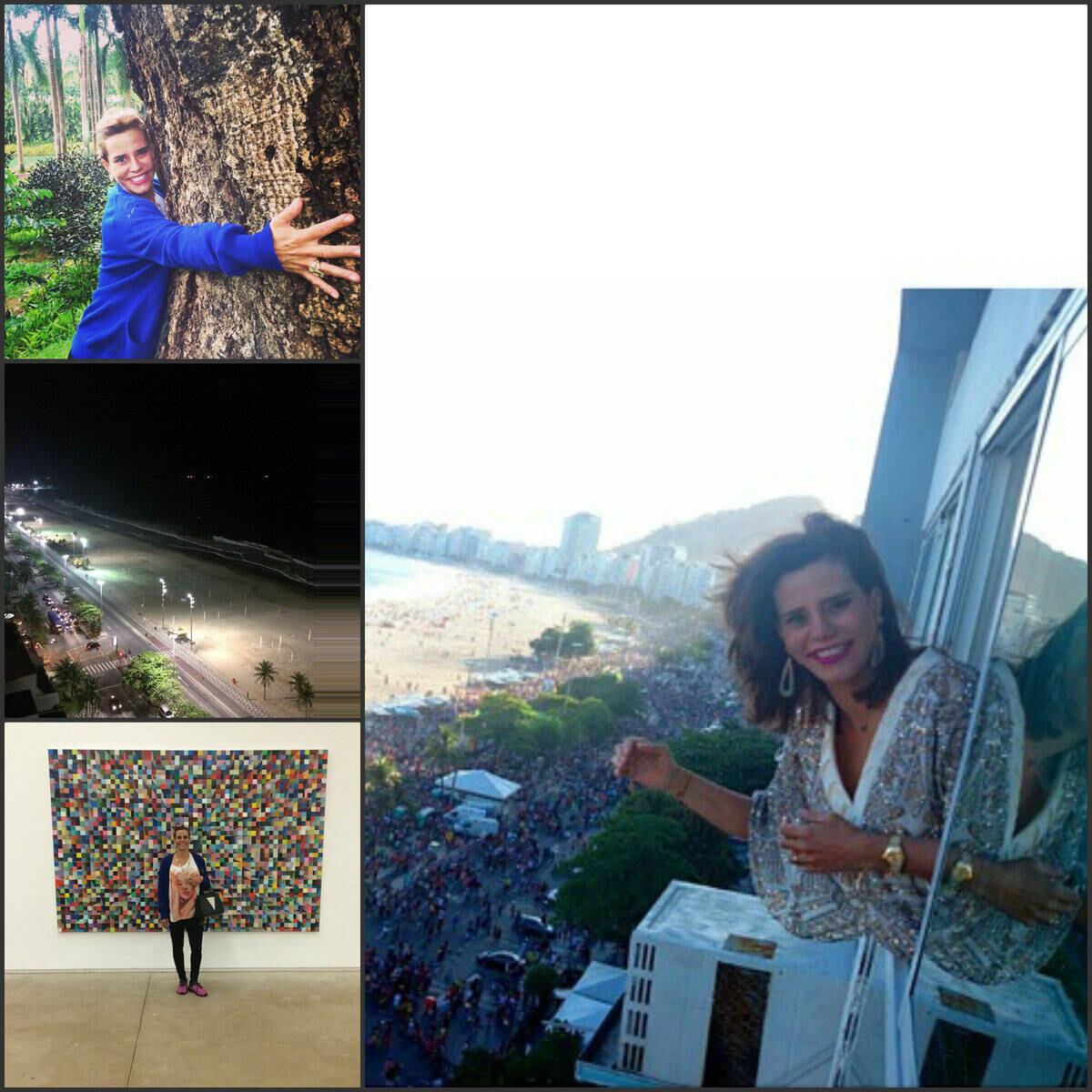 Ai que vista! Narcisa Tamborindeguy vive o Rio no edifício Chopin, ao lado do Copacabana Palace, que é praticamente o seu quintal. Única, autêntica, alegre e divertida, Narcisa representa essa alma carioca despojada e desbocada. Está sempre pronta para declarar seu amor pela cidade, o que pode fazer pelas redes sociais ou mandando seu recado pela janela mesmo