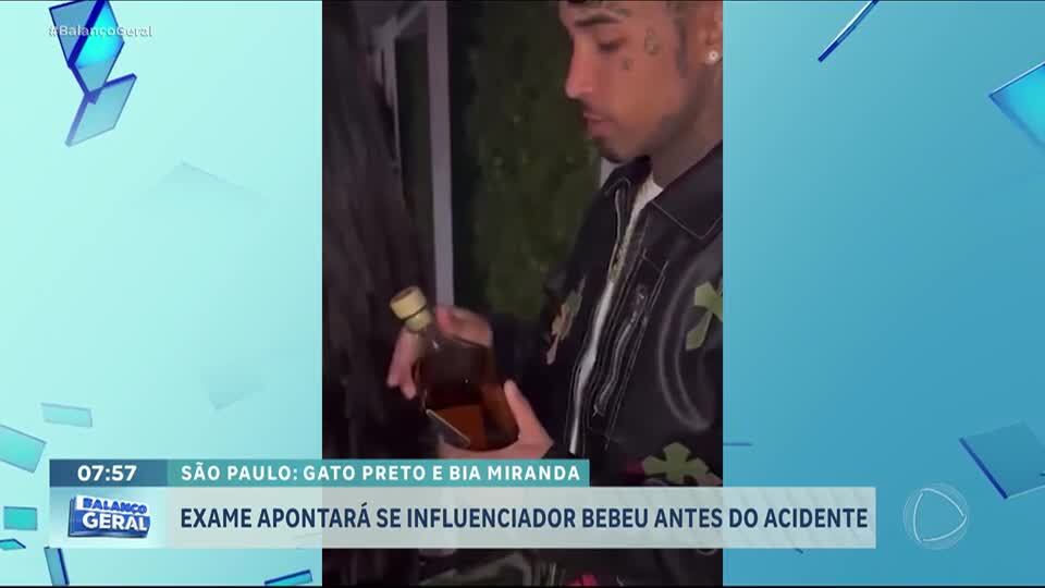 Exame vai apontar se Gato Preto consumiu bebidas alcoólicas antes do acidente