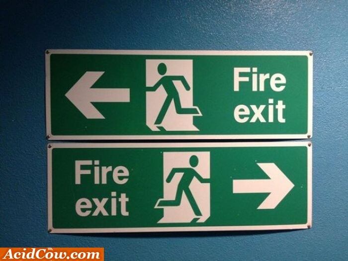 Pode ser que existam duas saídas de incêndio, mas e se apenas uma estiver correta?
É daí que vem o pânico