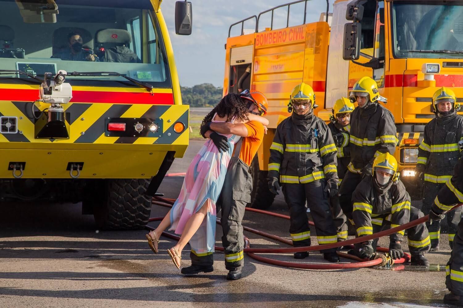 Chá revelação no Aeroporto de Brasília