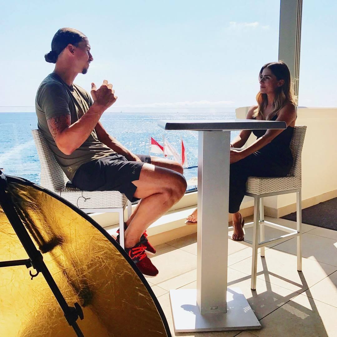 O jogador sueco Ibrahimovic também já foi seu entrevistado 