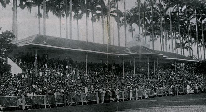 Na Rua Paissandu, o campo do primeiro jogo, em 1926, Vasco 2 X 1 Corinthians