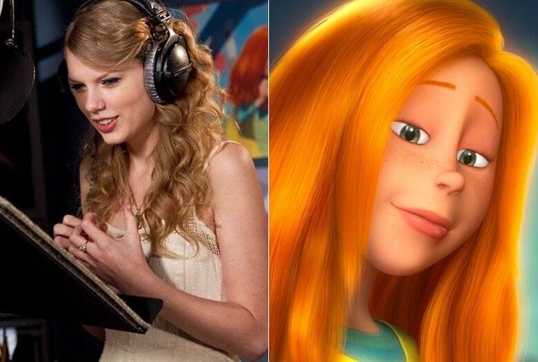 A personagem Audrey, de O
Lórax: Em Busca da Trúfula Perdida (2012), tinha os traços muito
parecidos com os da cantora Taylor Swift. Tanto que coube a estrela da música
dublar a garotinha
