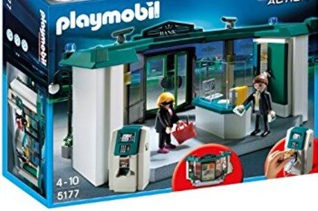 Brinquedo trás personagens apenas de ladrão e reféns