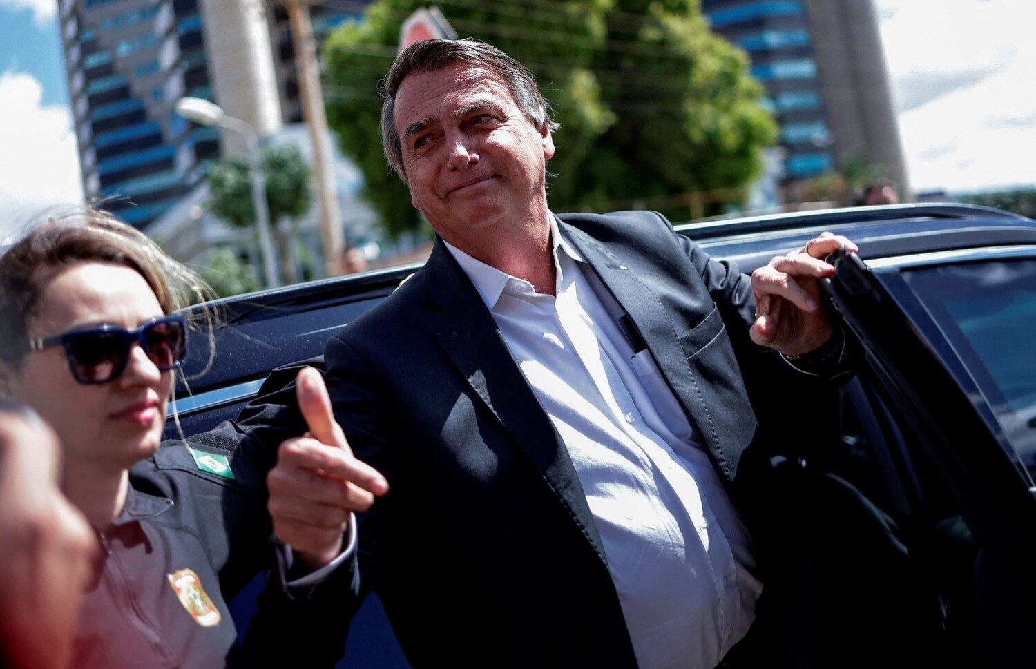 Bolsonaro após depoimento à PF em Brasília