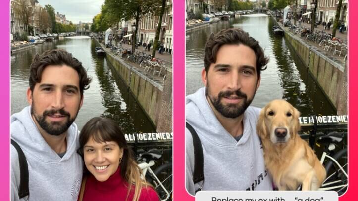 O aplicativo permite a substituição de qualquer objeto
