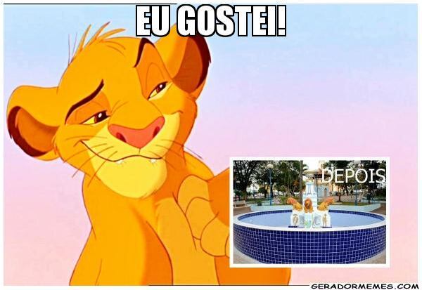 Se nenhum internauta gostou, teve quem gostasse. No meme, Simba, o filho de Mufasa, no filme O Rei Leão, aprovou a mudança