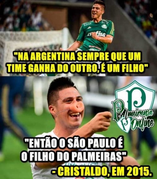 Os melhores memes de Palmeiras 3 x 1 São Paulo