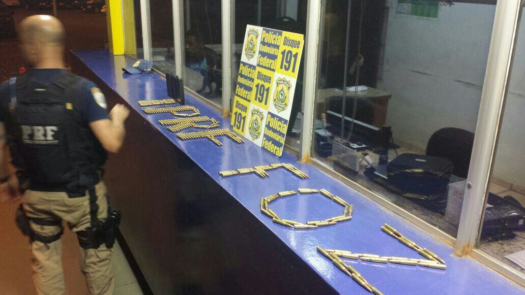 As balas seriam levadas pelo suspeito até São Paulo. Ele ainda não foi identificado