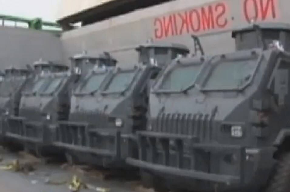 Os blindados foram fabricados na África do Sul