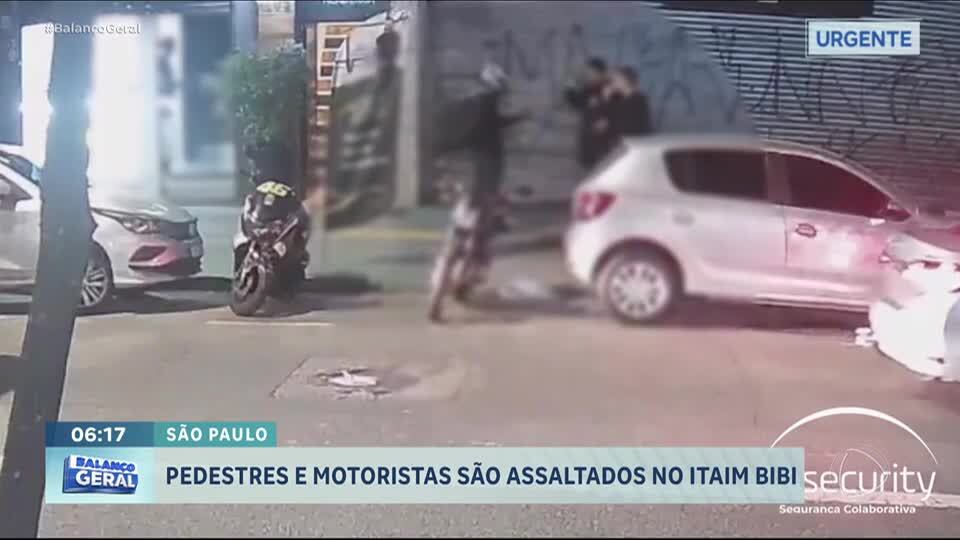Pedestres e motoristas são atacados no Itaim Bibi, bairro nobre de São Paulo