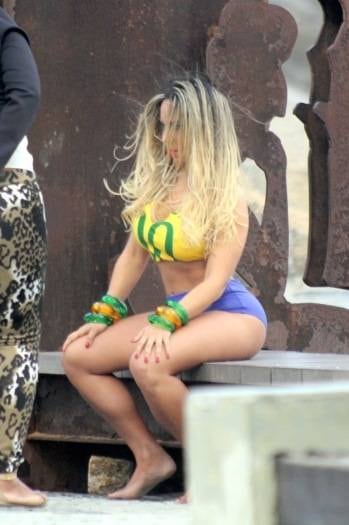 A gata teve de driblar a ventania
