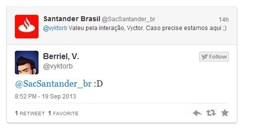 Bancos, no Twitter, clientes no Twitter, Santander, Itaú