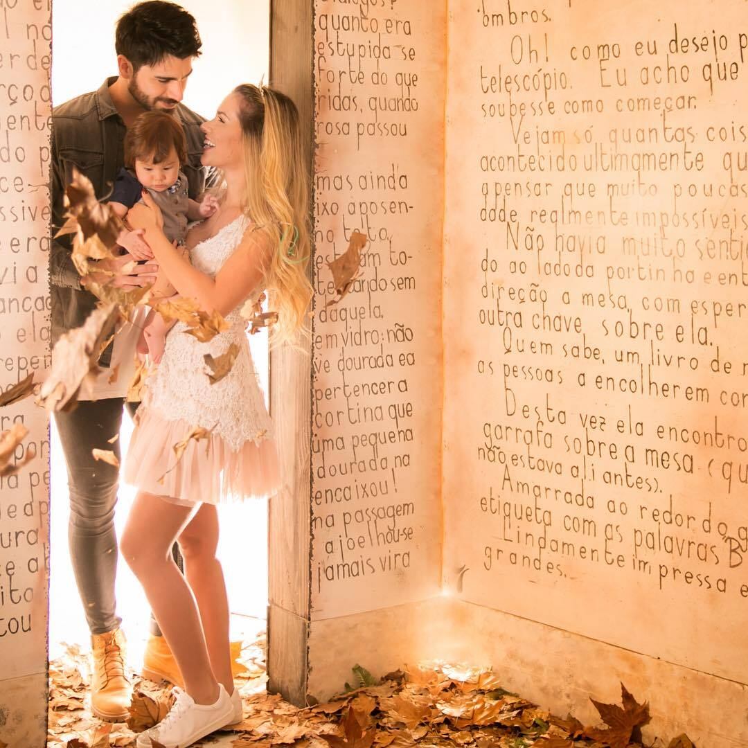 O primogênito nasceu em fevereiro deste ano 