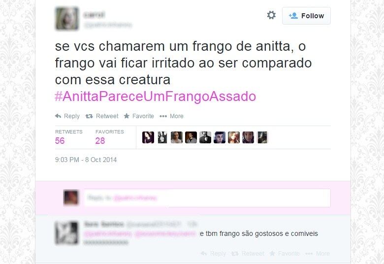 Anitta virou alvo de piada dos haters e está entre os assuntos mais comentados do Brasil
