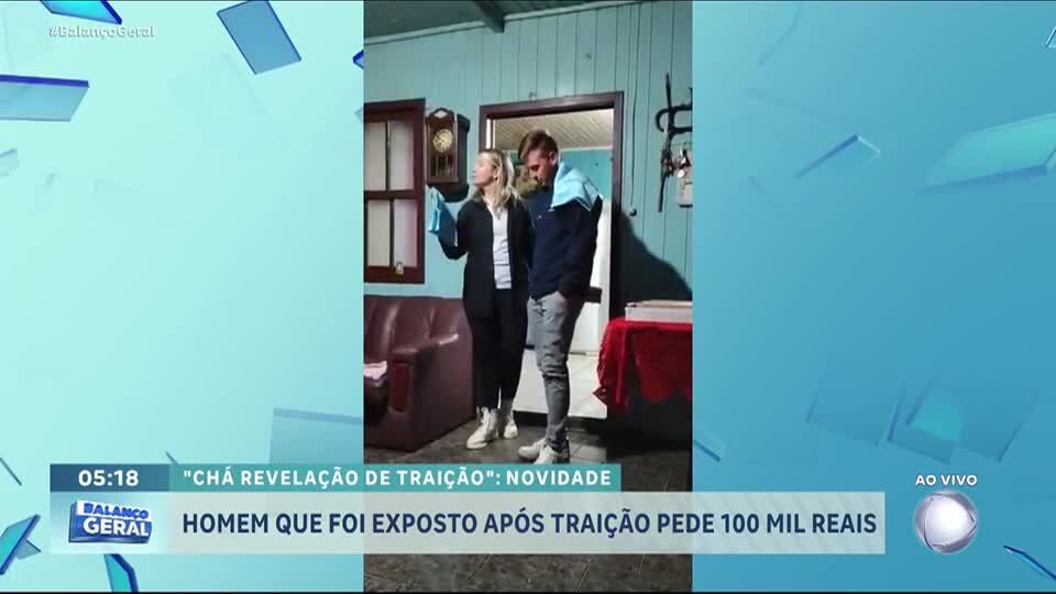 Homem que teve traições expostas pela mulher em vídeo pede R$ 100 mil de indenização