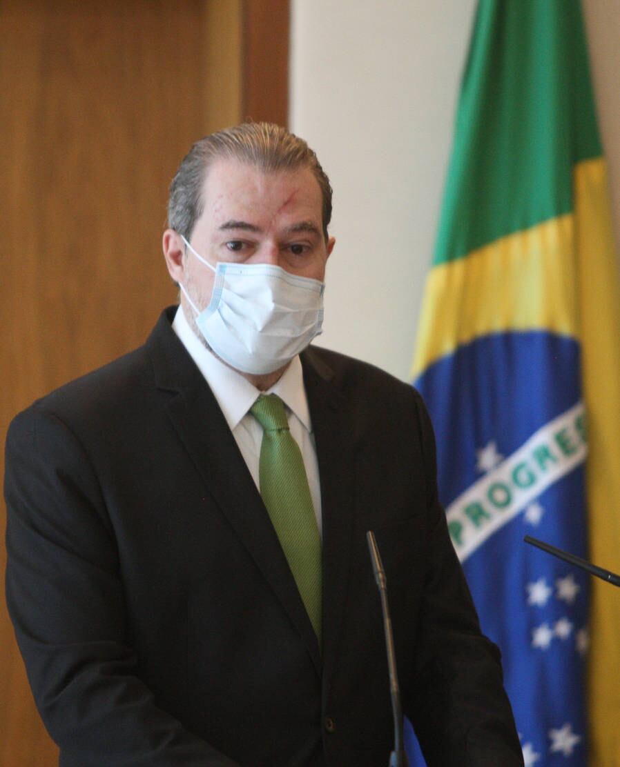 Ministro Dias Toffoli fala durante assinatura de Atos para Curadoria e Construção do Museu do Supremo Tribunal Federal. Foto: Nelson Jr./SCO/STF (05/08/2020)