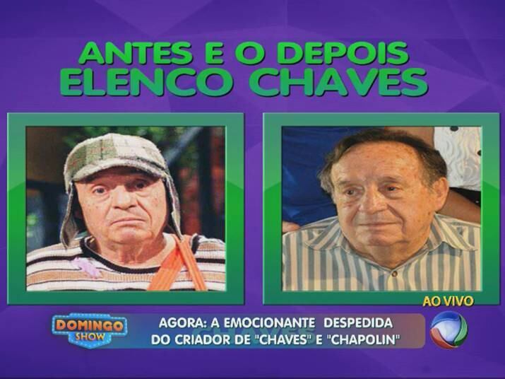 O corpo de Roberto Gómez Bolaños, criador dos seriados "Chaves" e "Chapolin", foi  enterrado na última segunda- feira (1º), no cemitério Panteón Francés, na Cidade do México

+ Fãs marcam presença em exposição da Vila do Chaves em São Paulo
